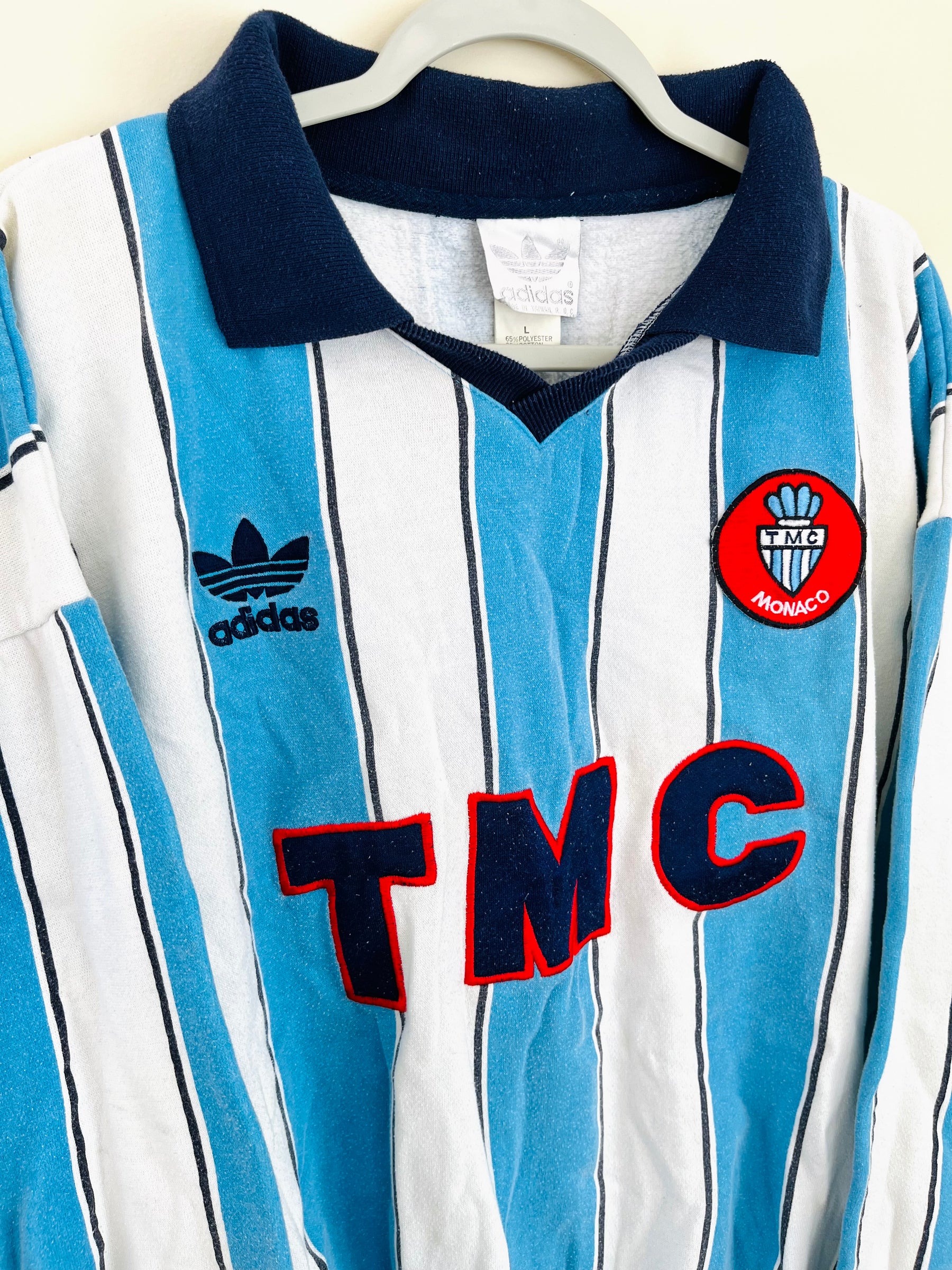 AS Monaco 1986/87 Pullover Sweatshirt Large